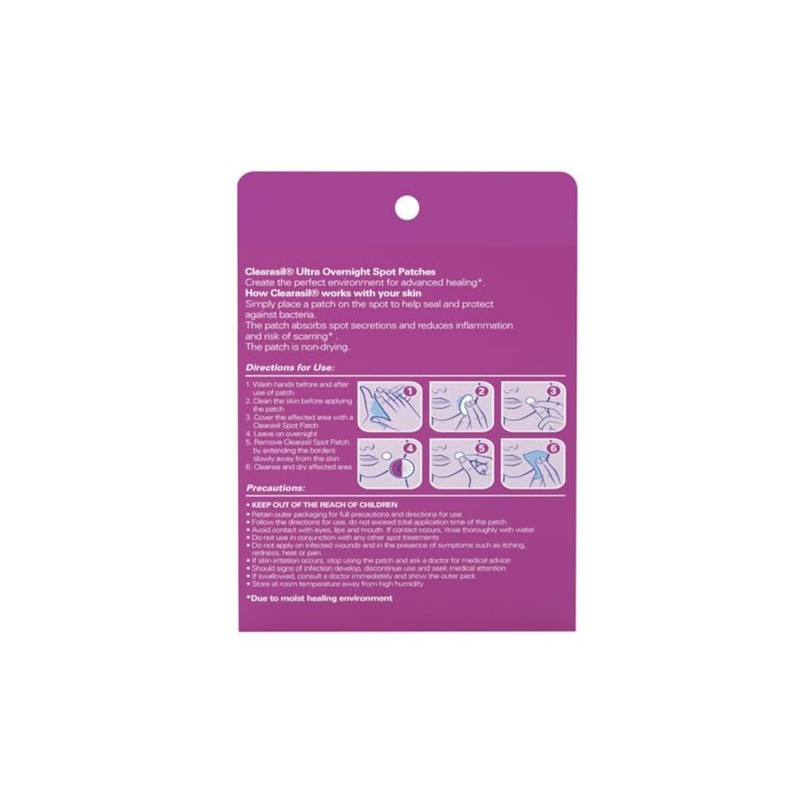 Clearasil Stubborn Acne Control 5in1 Pimple Patch, 18 Count