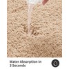 ILANGO Beige Bathroom Rugs 36" × 24" Non Slip &