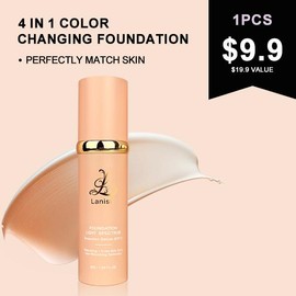 Lanisty Color Changing Foundation Full Coverage Concealer– SPF50, Hydrating, Moisturizing,Natural Matte Finish, Waterproof,  Long-lasting, Lightweight，Christmas Special Makeup Moisturizer Sensitive Uv Cosmetic makeup  concealer concealer - specification: