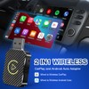 AVCXEC Android Car Wireless Adapter, Carplay Wireless Adapter, 2 in