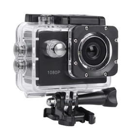 Full HD 2.0 Inch Action Camera, 1080P 12MP Sports Camera, Underwater 30m/98ft Waterproof Video Sports Cam with 140 Degree Wide Angle, and Mounting Accessories Kit for Vlogging/Diving/Bicycle/Climbing
