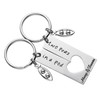 LParkin Two Peas In a Pod Best Friend Funny Keychain