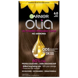 Garnier Garnier Hair Color Olia Ammonia-Free Brilliant Color Oil-Rich Permanent Hair Dye, 6.0 Light Brown, 1 Count (Packaging May Vary)
