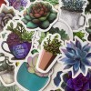 Undisclosed 100pc 1.5" Succulent Plant Cactus Stickers for Notebooks Water