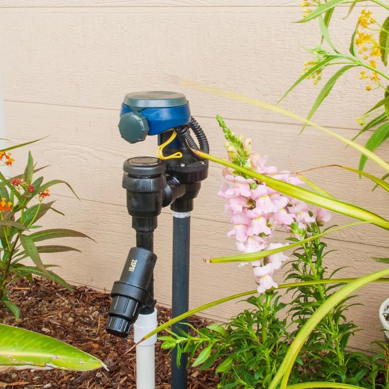 DIG RBC8000 Battery Powered Irrigation Automatic Controller with 3/4" Anti-Si...