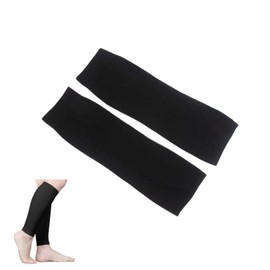 1 Paar Waden Medizinische Kompressionsstrümpfe,Stützstrümpfe Damen,Thrombosestrümpfe mit 20-30 mmHg Klasse 2 Gradientenkompression,Waden Kompression,Stützstrümpfe Ohne Fuß,Compression Socks (Schwarz)