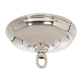 B&P Lamp Nickel Plated 5 1/2" Diameter Canopy