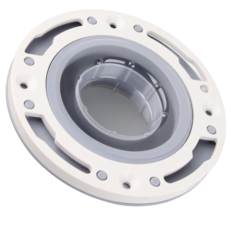 Toilet Flange Silicone and ABS Gray Universal Toilet Flange Replacement