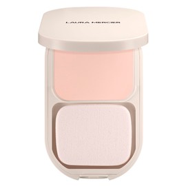 Laura Mercier Real Flawless Feather Matte Powder Foundation, 16 HR Fade-Proof Wear, Hydration & Shine Control, Weightless Face Powder Compact, Hyaluronic Acid Infused, 1C Meringue