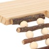 Health Gear Hamster Wooden Hamster Climbing Playground Toys, Two Tier