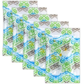 Wisesorb 50Pcs 1 Gram Food Safe Desiccant Packs, Silica Gel Packets, Indicating Desiccant Moisture Absorbers for Storage