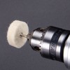 100 Pcs Wool Felt Polishing Wheel Wool Felt Polishing Buffing