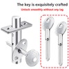 Ctyjia 2 PCS Universal Door Security Rack Bolt Key, Window