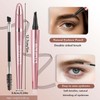 Augenb Rough Pencils, Waterproof, 3D Microblading Sweatproof Eyebrow Pencil with