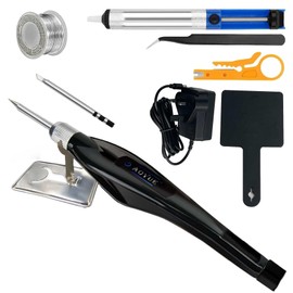 AOYUE Mini T-12 Activ Soldering Iron Kit Welding Tool with Solder Sucker, Solder Wire, Tweezers, Soldering Iron Stand