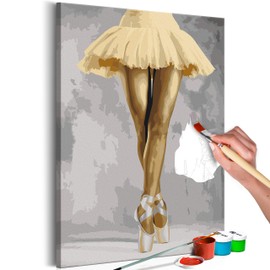 murando - Painting by Numbers Ballerina Dancer 40 x 50 cm Painting Set with Wooden Frame on Canvas for Adults Children Painting Hand-Painted Kit DIY Gift Decoration n-A-1040-d-a