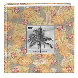 Pioneer Photo Albums 200-Pocket Palm Trees Design Fabric Frame Cover Photo Album for 4 by 6-Inch Prints