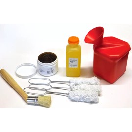 Online Auto Supply Tire Changer ANGLED TOP Lube Bucket LUBE PASTE BRUSH SWAB SET