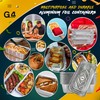 G4GADGET 15 Pack Aluminium Foil Trays, Heavy-Duty Food Containers for