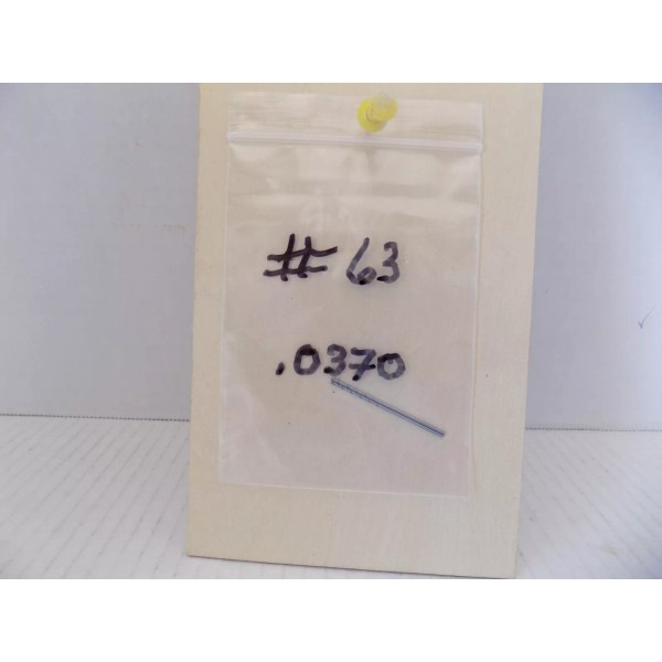 Unbranded 2) #63 .0370 DIA. DRILL BIT UNBRANDED PO NIB