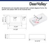 DeerValley DV-1V081RA Wall Mount Sink, Mini Rectangle Bathroom Sink, Small
