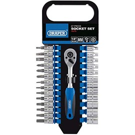 Draper 16370 1/4" Square Drive Metric Socket 27 Piece Set
