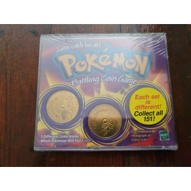 Hasbro Vintage 1998 Pokémon Battling Coins - Sealed 3 Different Coins Inside