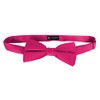 K. Alexander Solid Fuschia Bow Tie Men's Satin Pre-tied Formal