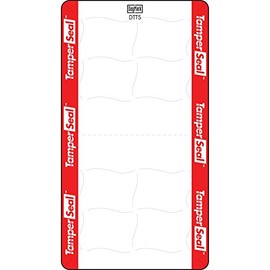 DayMark Safety Systems IT118675 Tamper-Evident Direct Thermal Label, 2.2" x 4", Red/White