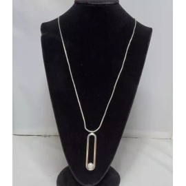 Illuminata silver pendant necklace with pearl bead NWT