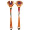 Totally Bamboo Baltique Marrakesh Collection Wooden Salad Serving Utensils Set,