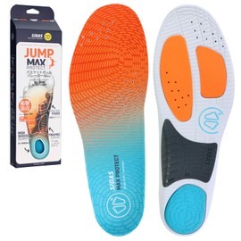 SIDAS 320768105 Cedus Max Protect Jump, L 10.6 - 11.0 inches (27.0 - 28.0 cm), Insole, Arch Support, Shock Absorbing, Lightweight, Basketball, Volleyball, Club Activities, Exercise