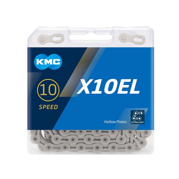 KMC Unisex's X10el Chain, Silver, 114 Link