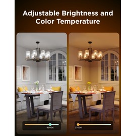 Govee Govee E12 Led Bulb, Smart Light Bulbs Work with Matter, Alexa, Google Assistant, WiFi Candelabra Bulbs 40 Watt Equivalent, RGBWW Color Changing Light Bulb, 2.4Ghz Only, 450 LM, 6 Pack