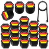 Biomar Labs 16pcs Wheel Nut Covers 4 pcs Locking Bolt