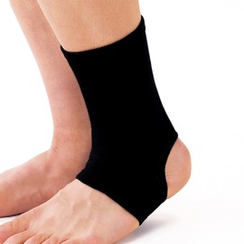 D&M 531 Compression Ankle Supporter, Ankle Supporter, For Left and Right Use, Black, Size M, Fixed, Protection, Heat Retention, Sports, Support, Prevention, Reduction, Sprains, Arthritis