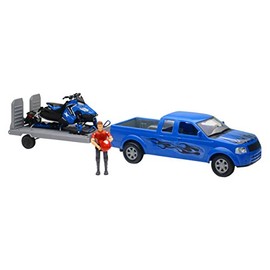 New-Ray Toys Pick up Truck with Polaris Snowmobile