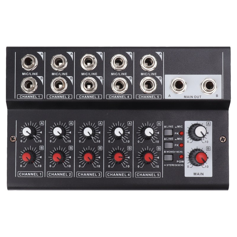 MIX5210 Sound Mixer Digital Mixer 10 Channel Compact Studio Mixer