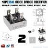 Unbranded 2pcs KBPC3510 Diode Bridge Rectifier Single Phase Metal Case