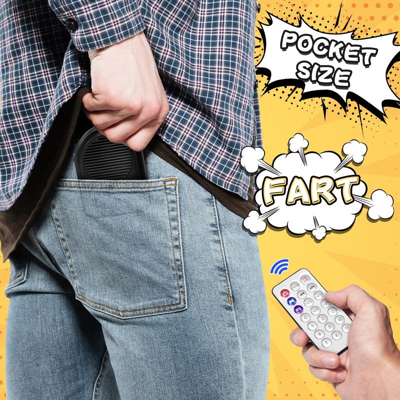 Fart Machine with Remote, 50 Sounds, Gag Gift for Adults