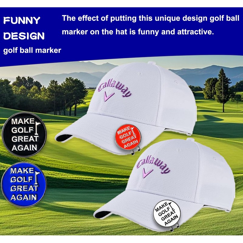 Adhere Golf Ball Markers Personlized Logo Enamel with A Strong