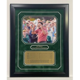 Masters Jon Rahm 2023 Masters Champion 8x10 Photo Framed with Engraved Scorecard namepla - Jon After Final Putt