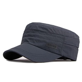 LOJAX Men's Work Cap, Summer, Military Hat, Plain Casual Fishing Hiking Cap, navy