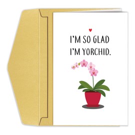 Funny Mother's Day Card for Mom, Pun Mothers Day Card, Fathers Day Card from Kids, Orchid Mothers Day Card, I'm So Glad I'm Yorchid