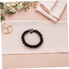 Baluue 5pcs High Elastic Heart Charm Hair Ties No Damage