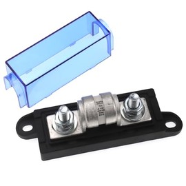 80 Amp Clase T Fusible con bloque, funcionamiento 150 V CC, 100 A Fusible ANL Bloque para inversores, ATV, RV, barco, coches, camiones, sistemas estéreos de automóviles