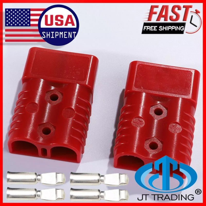 JTtrading 175A Battery Quick Connect Disconnect Jumper Connectors Cable Kit