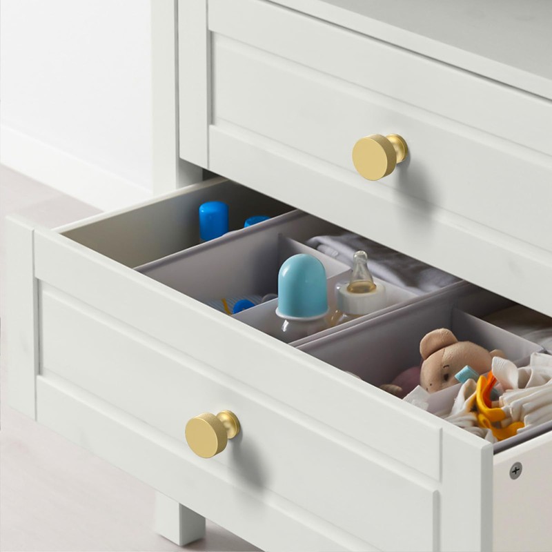 Coinkoly 10 Pack Gold Cabinet Knobs 35mm Single Hole Cabinet