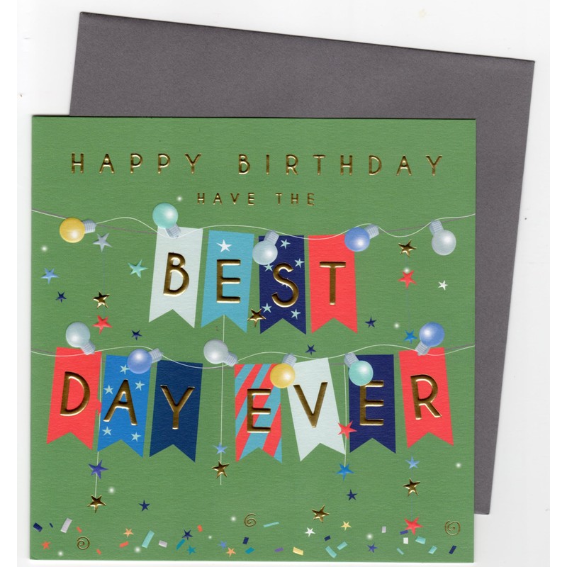 Belly Button Birthday (Colourful Green)