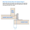 Nuk3y Overlay Soft Close Cabinet Hinge 105 Degree with Screws
